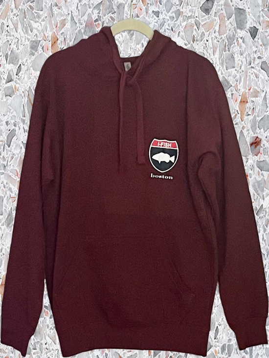 Milltex Other - NEW Milltex 717 Premium Midweight Boston I-Fish Hoodie Adult Medium Maroon